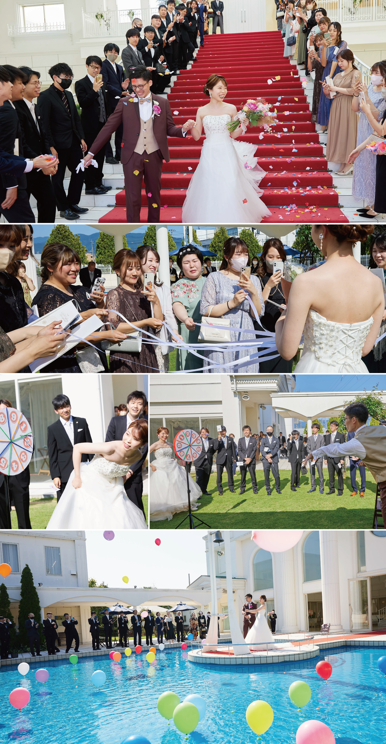 Takuma様とMiki様の結婚式inア・ヴェール・ブランシェのガーデンレセプション風景